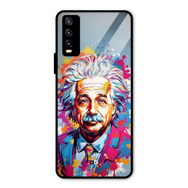 Einstein illustration Metal Back Case for Vivo Y20i