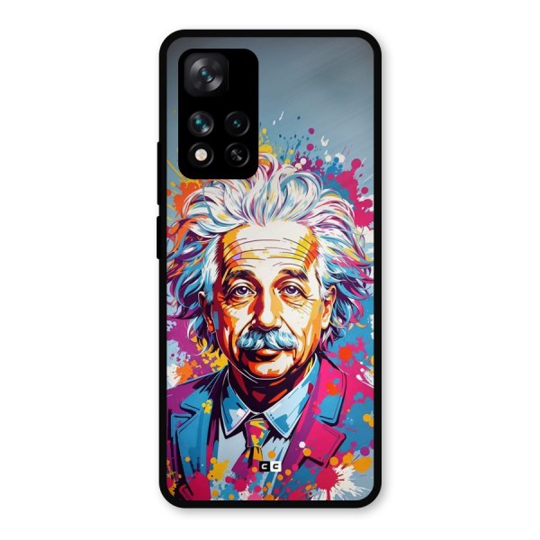 Einstein illustration Metal Back Case for Xiaomi 11i 5G