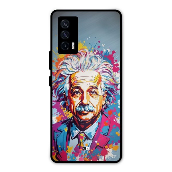 Einstein illustration Metal Back Case for iQOO 7 5G