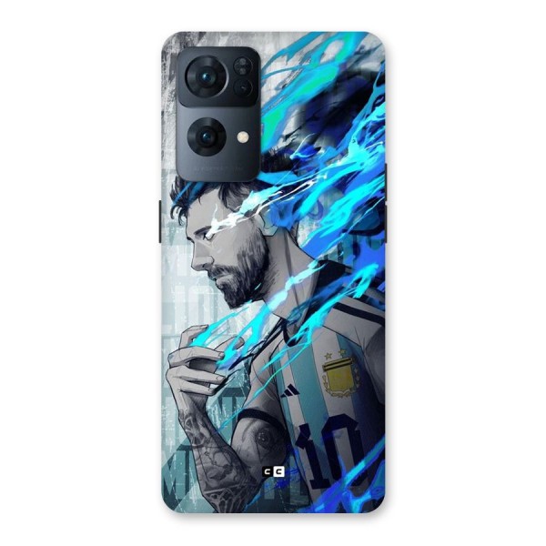 Electrifying Soccer Star Back Case for Oppo Reno7 Pro 5G