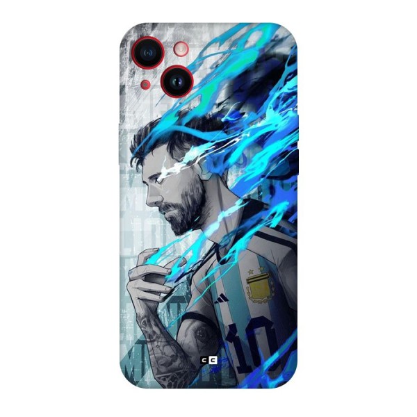 Electrifying Soccer Star Back Case for iPhone 14 Plus