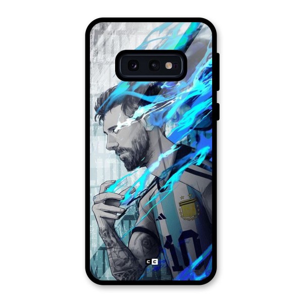 Electrifying Soccer Star Glass Back Case for Galaxy S10e