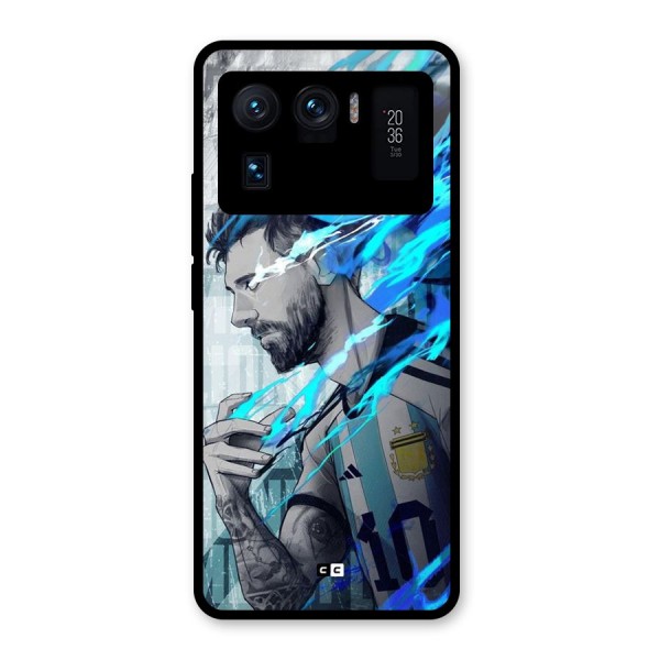 Electrifying Soccer Star Glass Back Case for Mi 11 Ultra