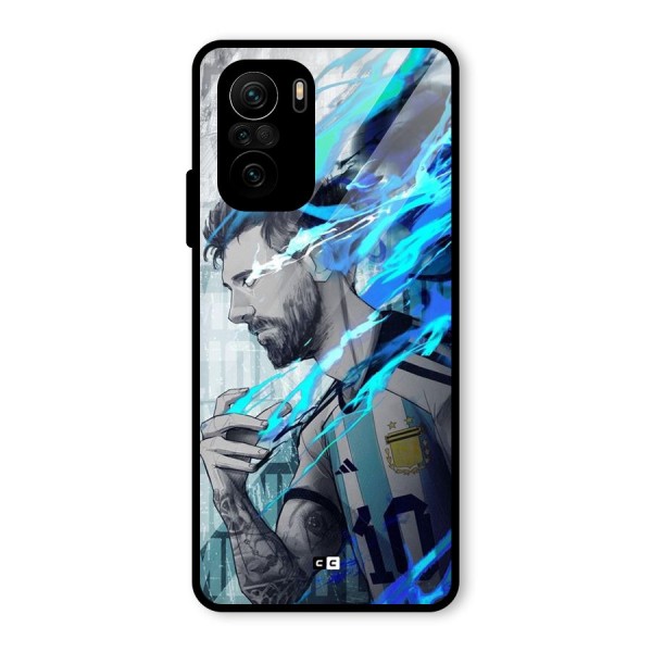 Electrifying Soccer Star Glass Back Case for Mi 11x