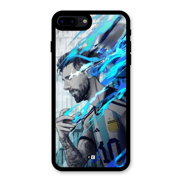 Electrifying Soccer Star Glass Back Case for iPhone 7 Plus