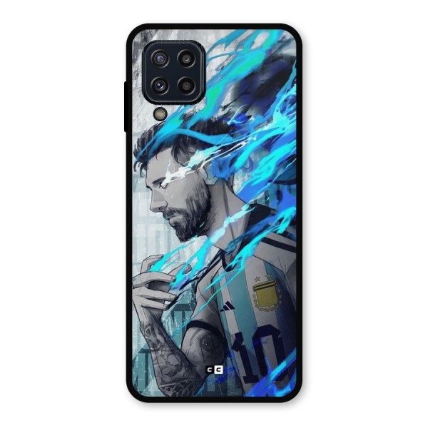 Electrifying Soccer Star Metal Back Case for Galaxy M32