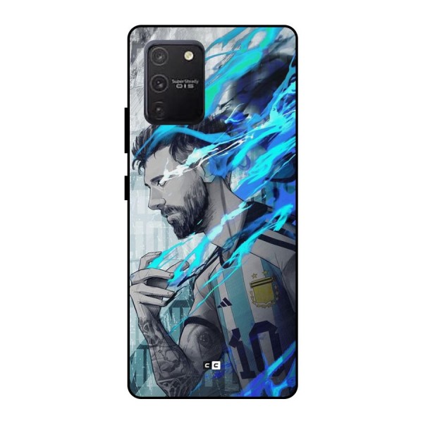 Electrifying Soccer Star Metal Back Case for Galaxy S10 Lite