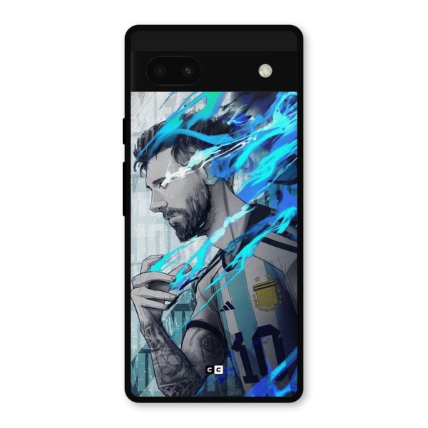 Electrifying Soccer Star Metal Back Case for Google Pixel 6a