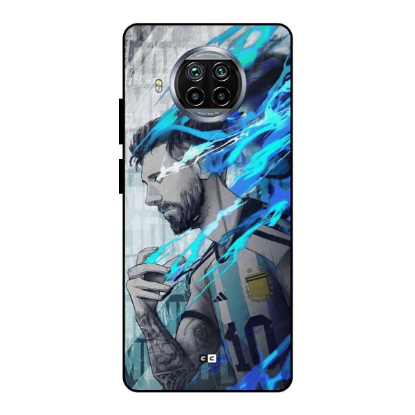 Electrifying Soccer Star Metal Back Case for Mi 10i