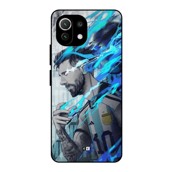 Electrifying Soccer Star Metal Back Case for Mi 11 Lite