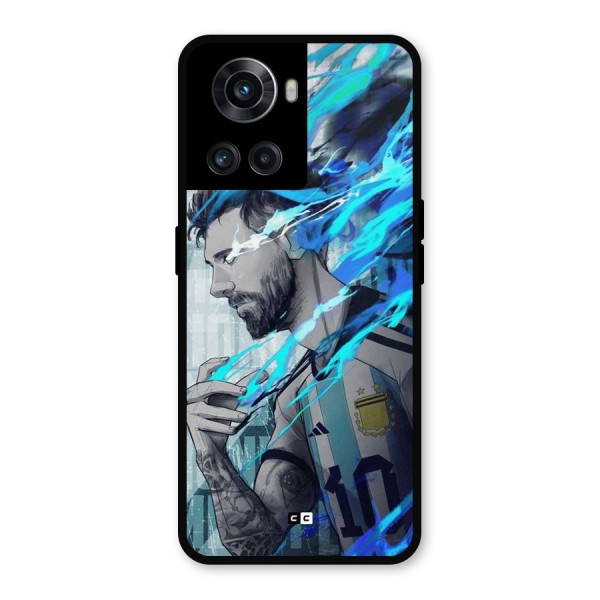 Electrifying Soccer Star Metal Back Case for OnePlus 10R