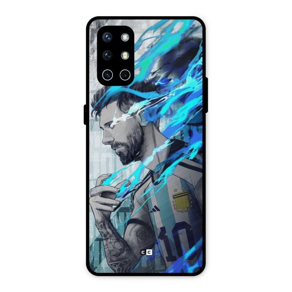 Electrifying Soccer Star Metal Back Case for OnePlus 9R