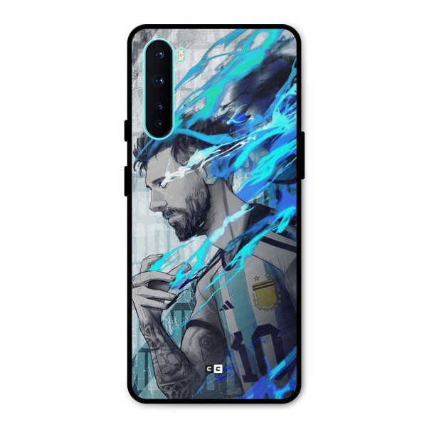 Electrifying Soccer Star Metal Back Case for OnePlus Nord