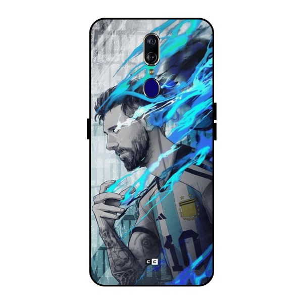 Electrifying Soccer Star Metal Back Case for Oppo F11