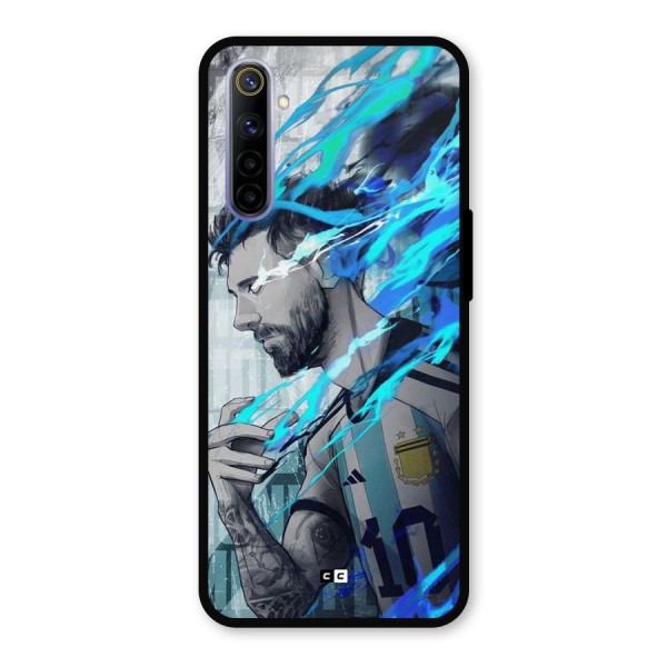 Electrifying Soccer Star Metal Back Case for Realme 6i