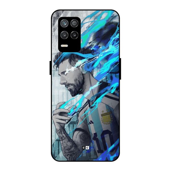 Electrifying Soccer Star Metal Back Case for Realme 8 5G