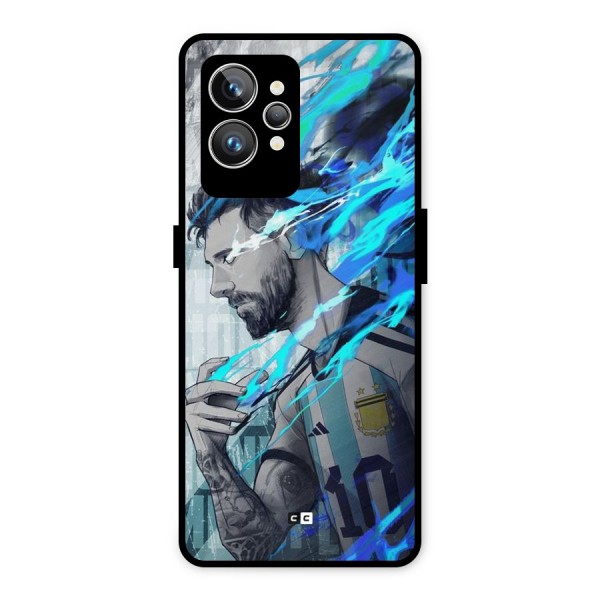 Electrifying Soccer Star Metal Back Case for Realme GT2 Pro