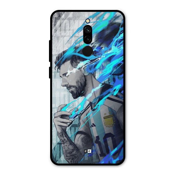 Electrifying Soccer Star Metal Back Case for Redmi 8