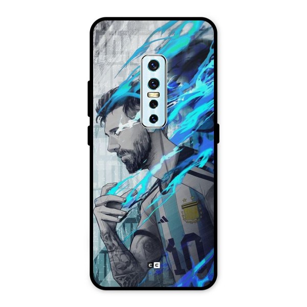 Electrifying Soccer Star Metal Back Case for Vivo V17 Pro