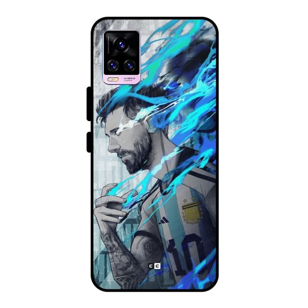 Electrifying Soccer Star Metal Back Case for Vivo V20 Pro