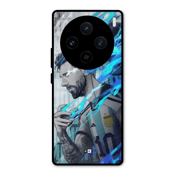 Electrifying Soccer Star Metal Back Case for Vivo X100