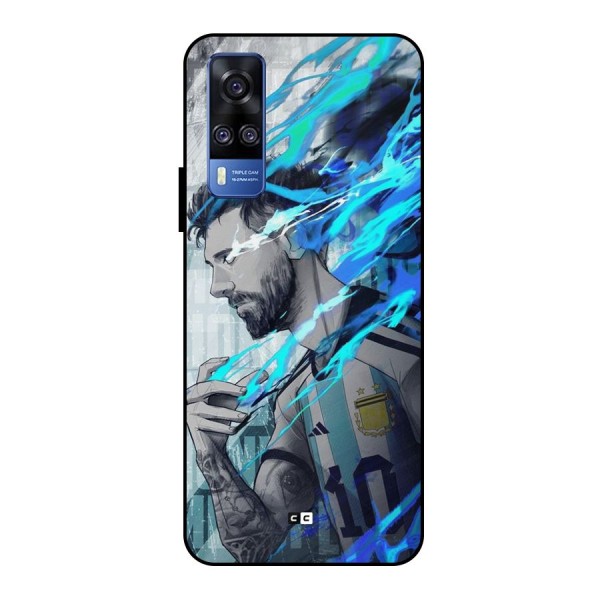 Electrifying Soccer Star Metal Back Case for Vivo Y51