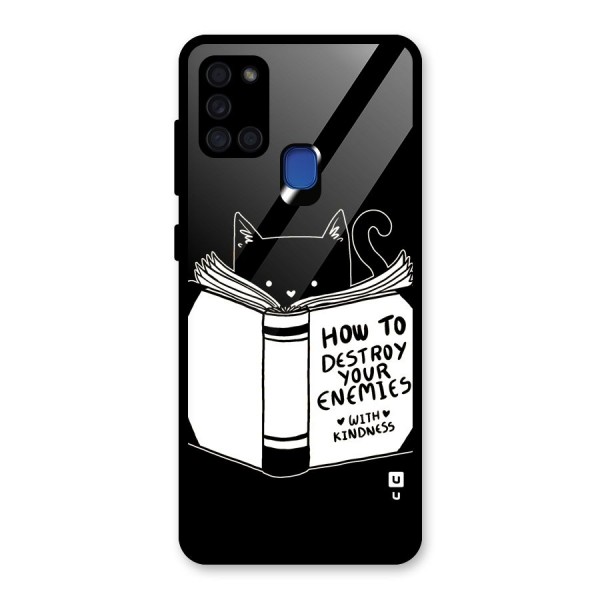 Enemies Destroyer Glass Back Case for Galaxy A21s