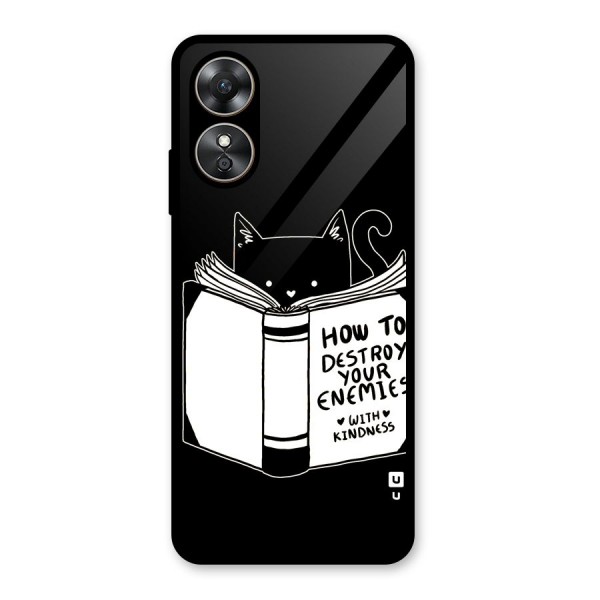 Enemies Destroyer Glass Back Case for Oppo A17