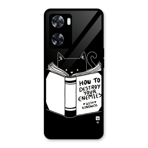 Enemies Destroyer Glass Back Case for Oppo A77s