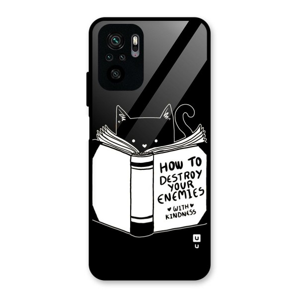 Enemies Destroyer Glass Back Case for Redmi Note 10