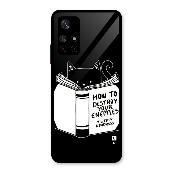 Enemies Destroyer Glass Back Case for Redmi Note 11T 5G