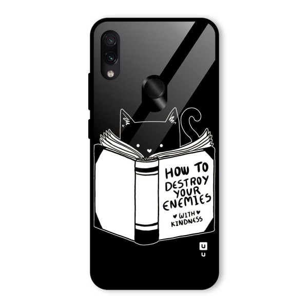 Enemies Destroyer Glass Back Case for Redmi Note 7