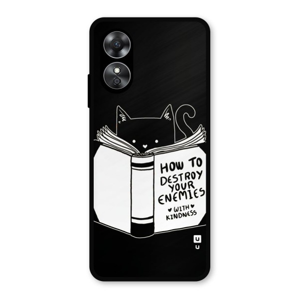 Enemies Destroyer Metal Back Case for Oppo A17