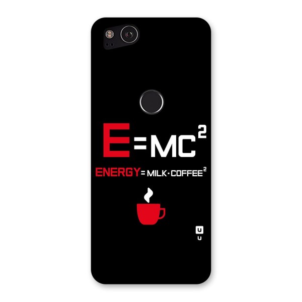 Energy Coffee Equation Back Case for Google Pixel 2