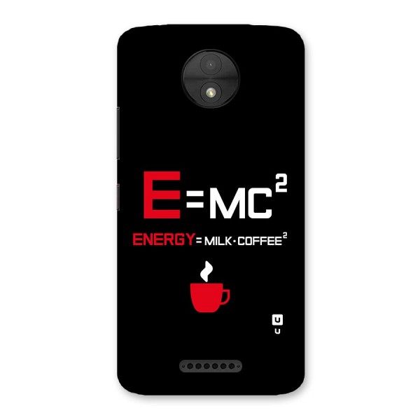 Energy Coffee Equation Back Case for Moto C