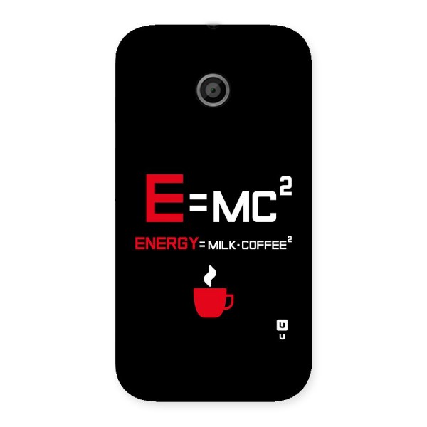 Energy Coffee Equation Back Case for Moto E