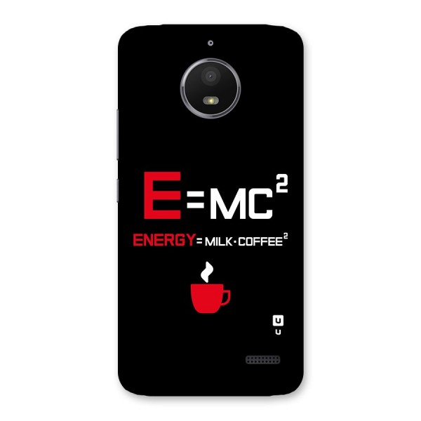 Energy Coffee Equation Back Case for Moto E4