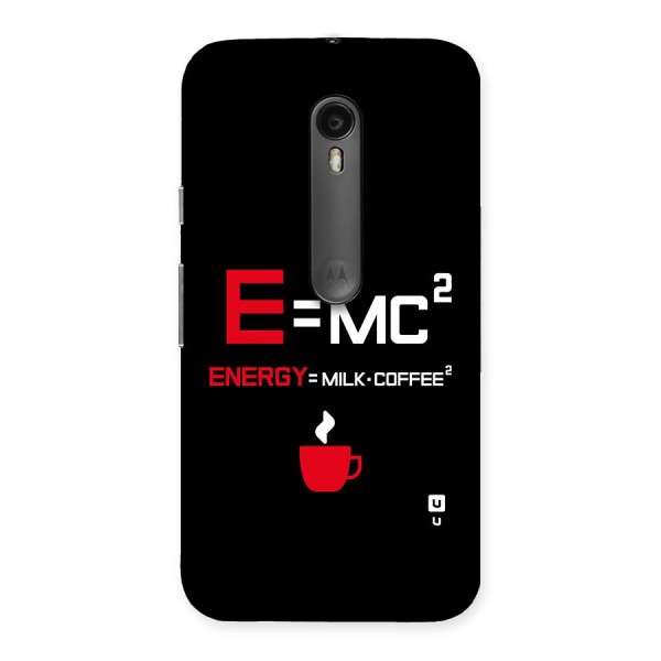 Energy Coffee Equation Back Case for Moto G3