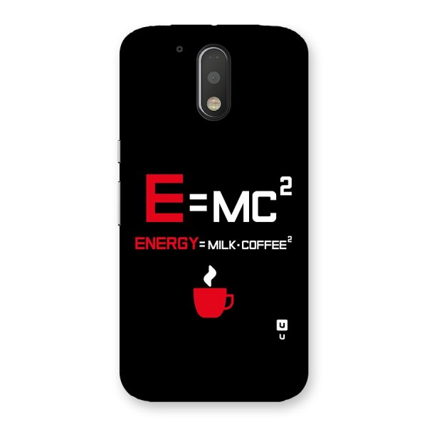 Energy Coffee Equation Back Case for Motorola Moto G4