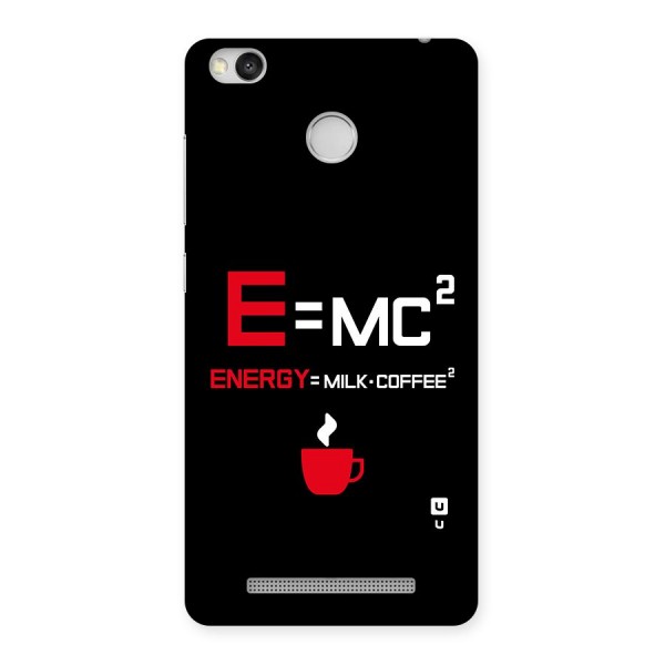 Energy Coffee Equation Back Case for Redmi 3S Prime