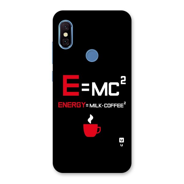 Energy Coffee Equation Back Case for Redmi Note 6 Pro