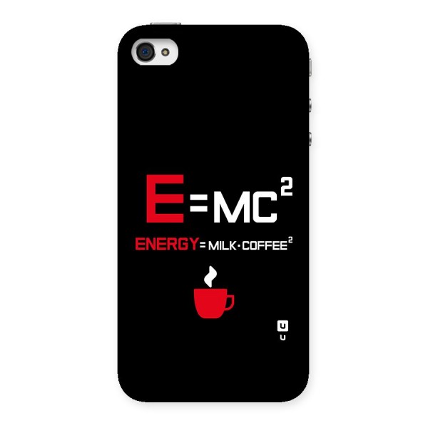 Energy Coffee Equation Back Case for iPhone 4 4s