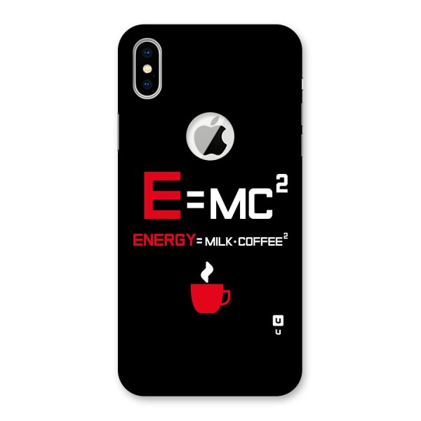 Energy Coffee Equation Back Case for iPhone XS Logo Cut