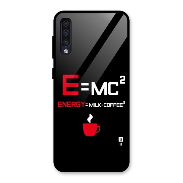 Energy Coffee Equation Glass Back Case for Galaxy A50s