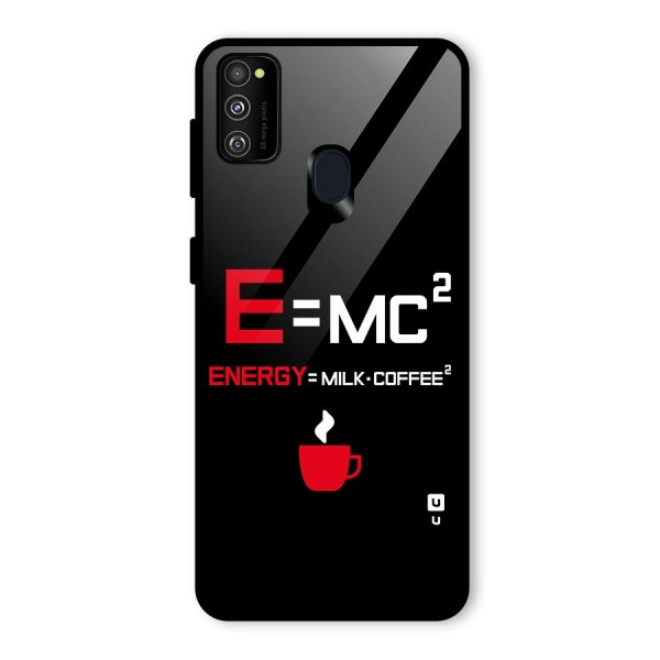 Energy Coffee Equation Glass Back Case for Galaxy M21