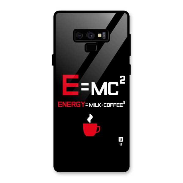 Energy Coffee Equation Glass Back Case for Galaxy Note 9