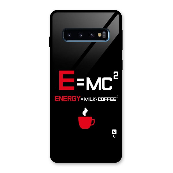 Energy Coffee Equation Glass Back Case for Galaxy S10