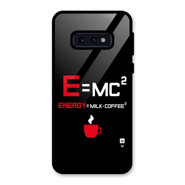 Energy Coffee Equation Glass Back Case for Galaxy S10e