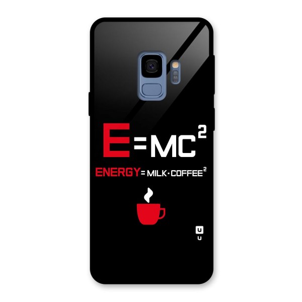 Energy Coffee Equation Glass Back Case for Galaxy S9