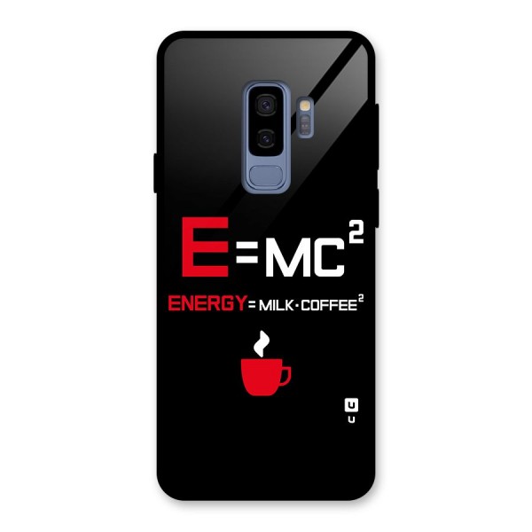 Energy Coffee Equation Glass Back Case for Galaxy S9 Plus